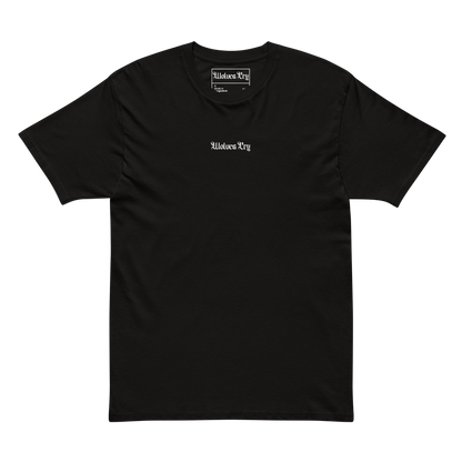Product mockup wolves cry tee shirt front view 