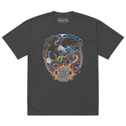 Wolves cry tee shirt, oversized vintage”Heavens” tee