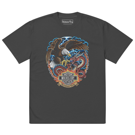 Wolves cry tee shirt, oversized vintage”Heavens” tee