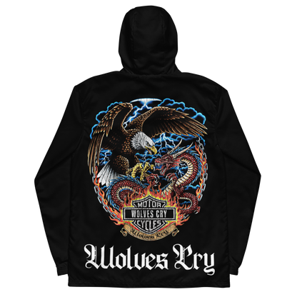 Wolves cry windbreaker Product mockup
